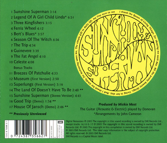 Donovan Sunshine Superman Stereo Special Edition